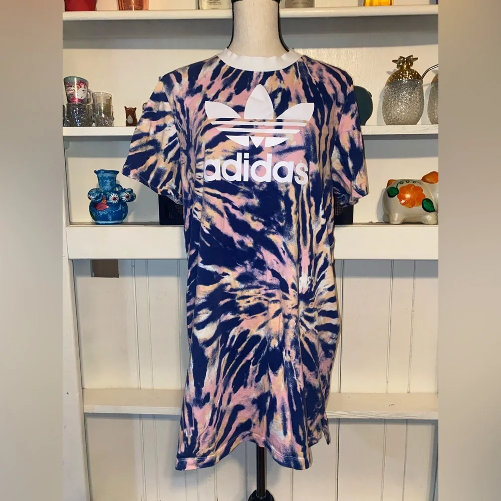 Adidas‎ Tie Dye Shirt Dress Large - Picture 6 of 7